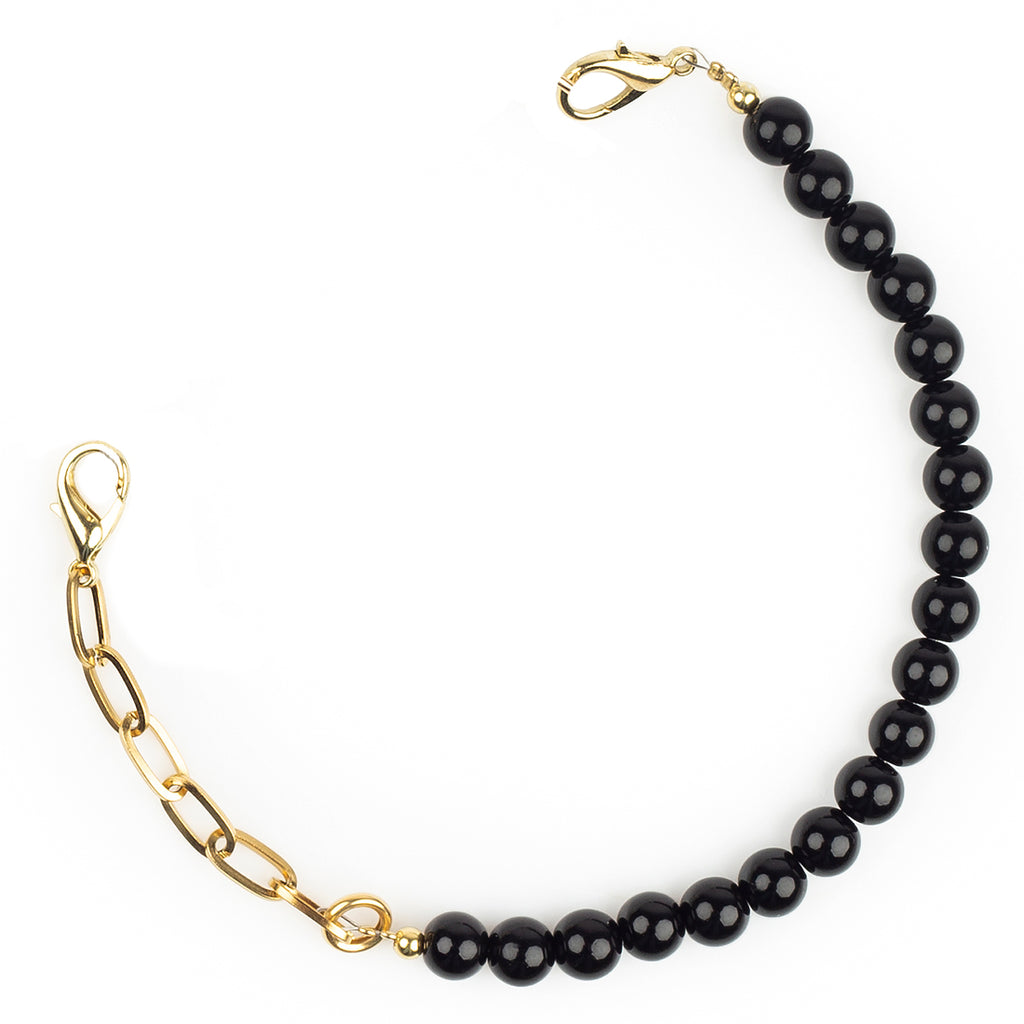 Etui Black Pearl & Chain short strap - Jlove.pl