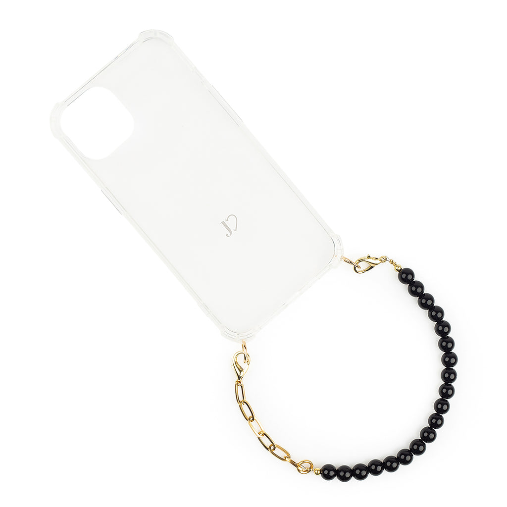 Etui Black Pearl & Chain short strap - Jlove.pl